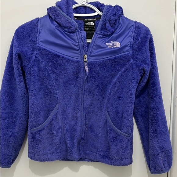 The North Face Kids' Purple Fleece Hoodie - Picture 1 of 3